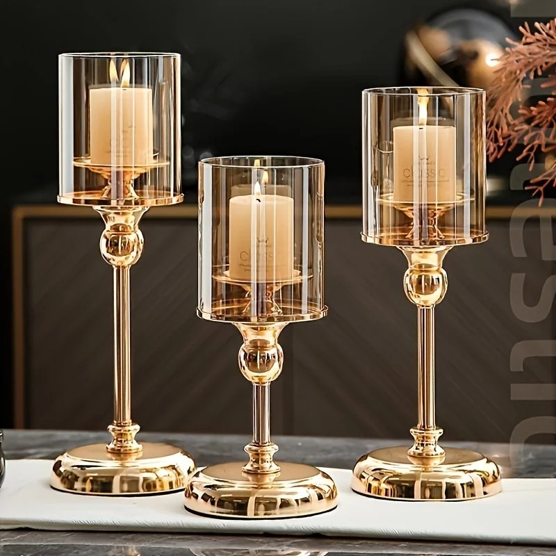 Scented Candle Luxury - 1 Juego de portavelas de cristal