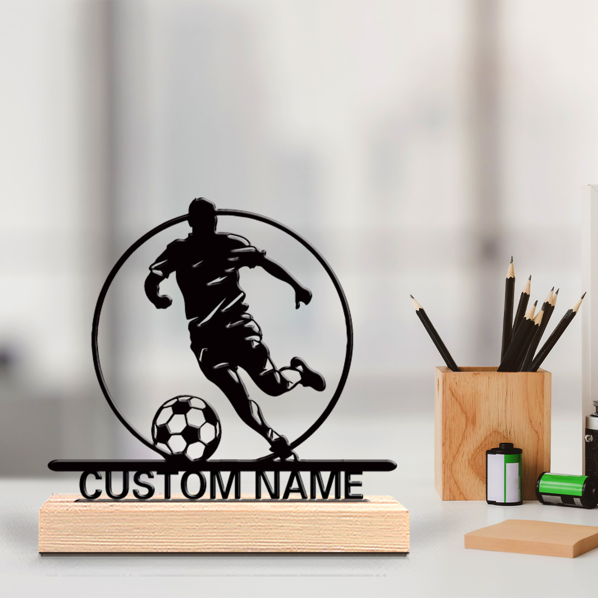 Personalized Engraved Gift - Estatua Metálica Personalizada de Jugador de