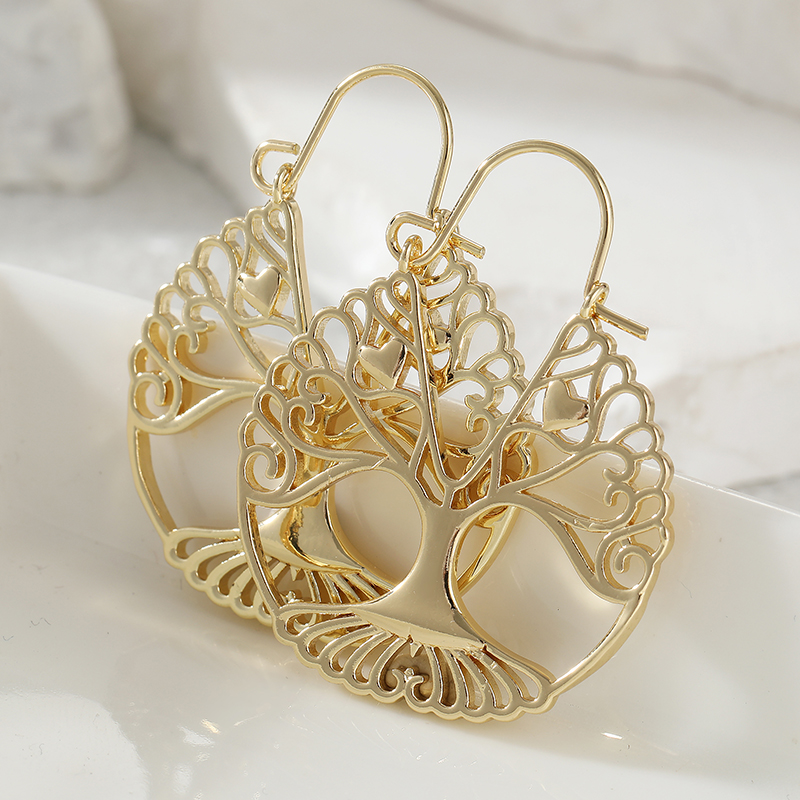 Pendientes Colgantes Dorados E - Luxury Lifestyle Jewelry reseña y precio