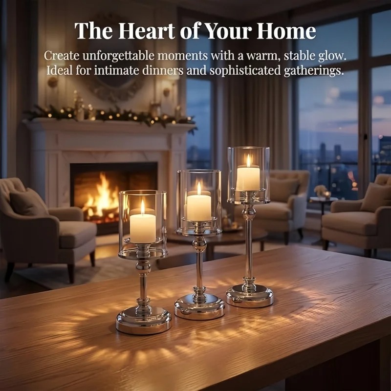 1 Juego de portavelas de crist - Scented Candle Luxury reseña y precio