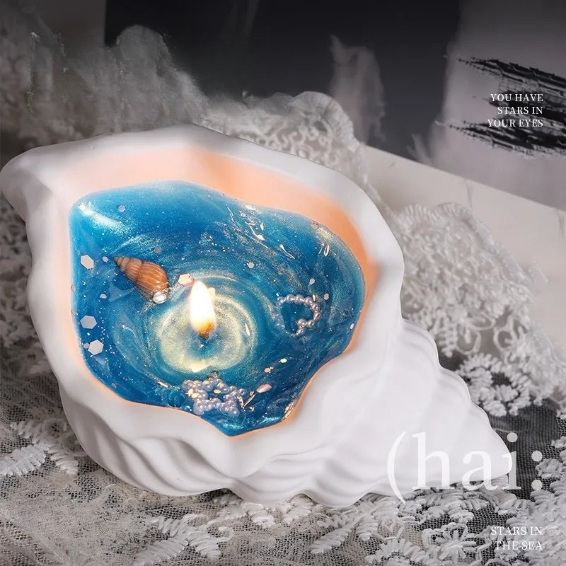 Adorno de Concha de Yeso para  - Scented Candle Luxury reseña y precio