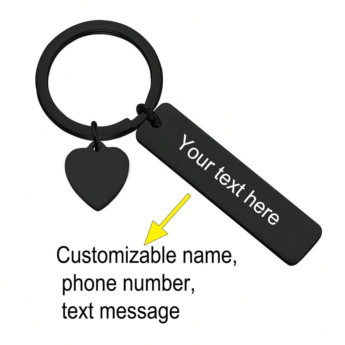 Llavero Personalizado con Text - Personalized Engraved Gift reseña y precio