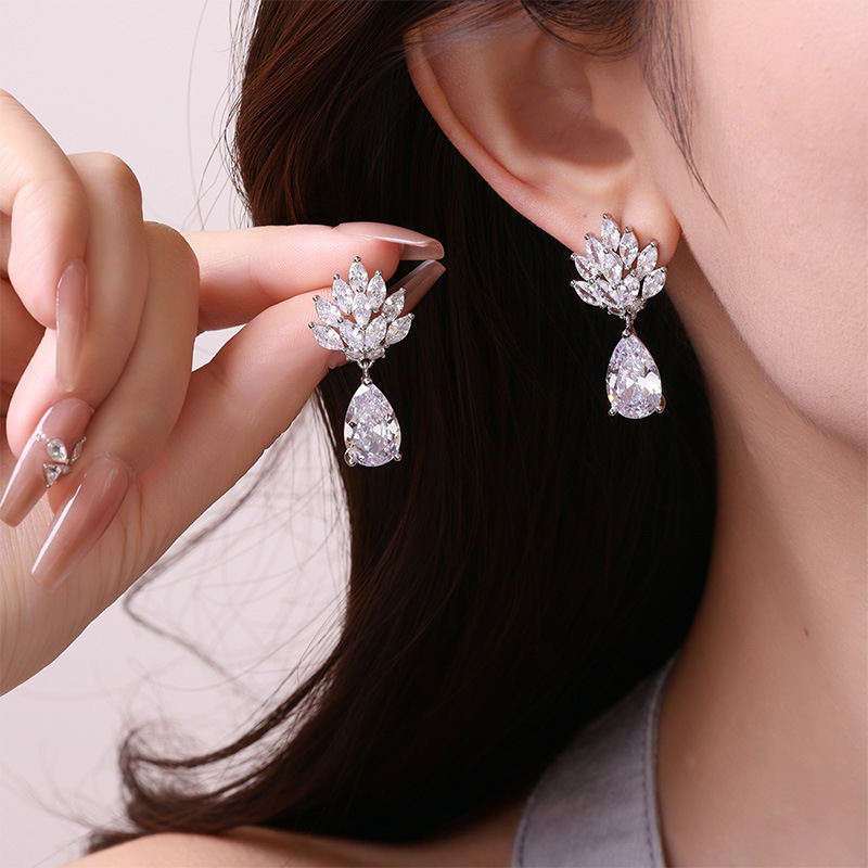 Nuevo Pendientes de gota de ag - Luxury Lifestyle Goods reseña y precio
