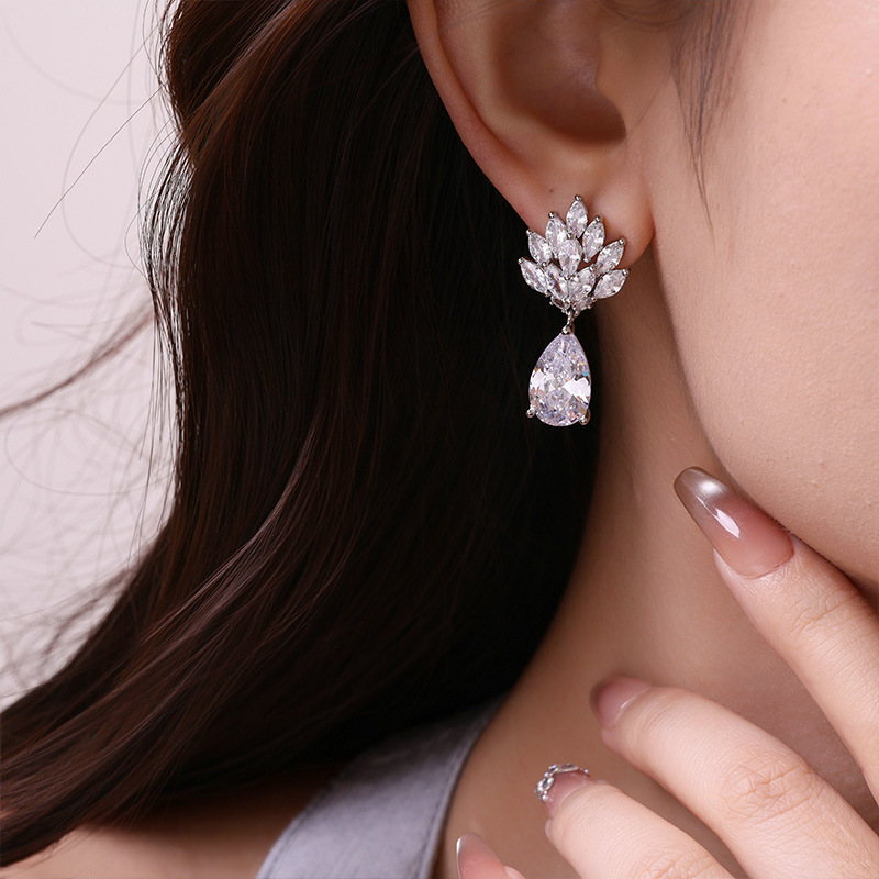 Nuevo Pendientes de gota de ag - Luxury Lifestyle Goods reseña y precio