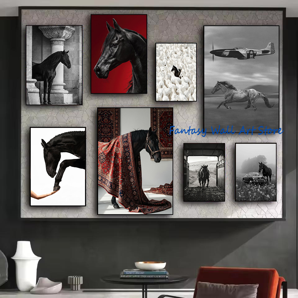 Fotografías de Caballos Negros - Luxury Lifestyle Japan reseña y precio